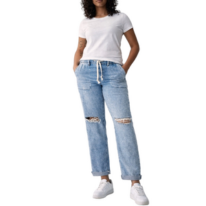 GAP Light Blue Distressed Whitewashed Women Jeans